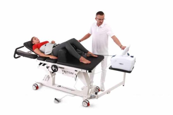 ChiroEquip Triton 6M Traction table with DTS Traction Head Patient